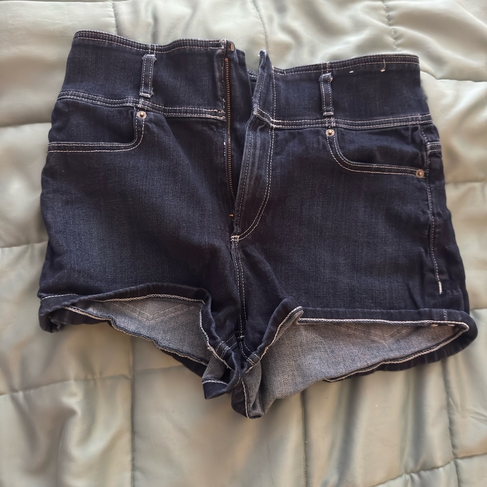 Extreme High Rise Denim Women's Shorts